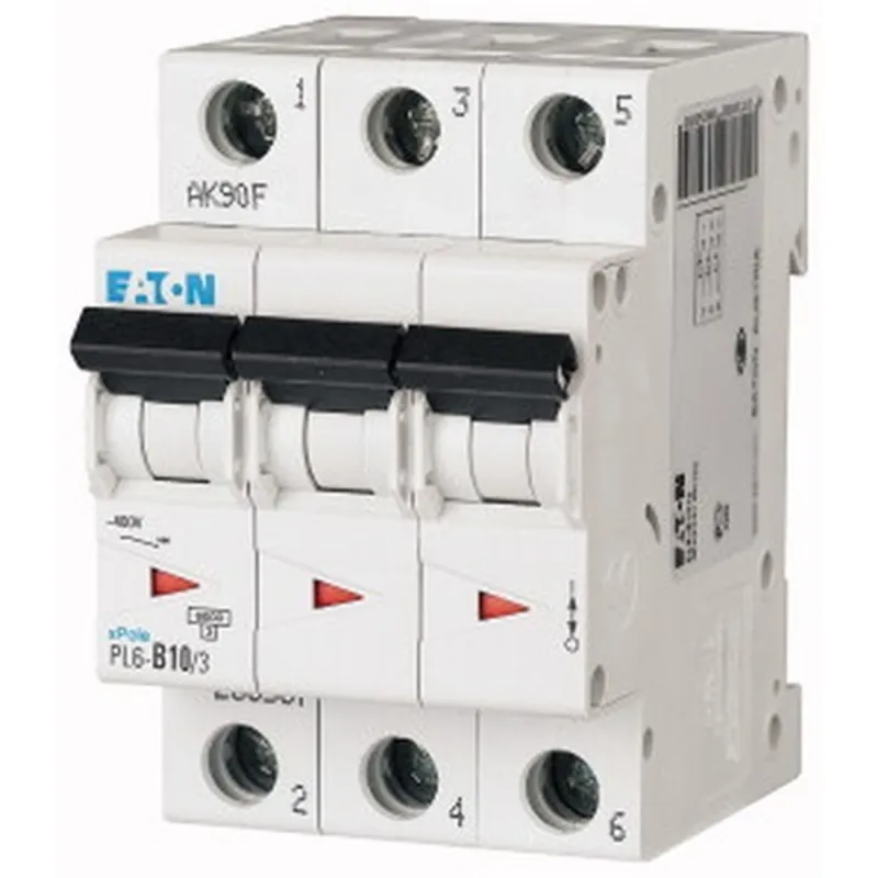 Eaton 286599 6kA 3P C10A kismegszakító Eaton 286599 6kA 3P C10A kismegszakító