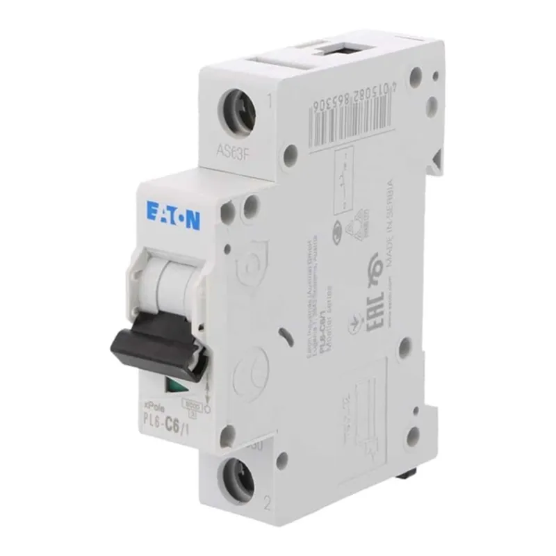 Eaton 286530 6kA 1P C6A kismegszakító Eaton 286530 6kA 1P C6A kismegszakító