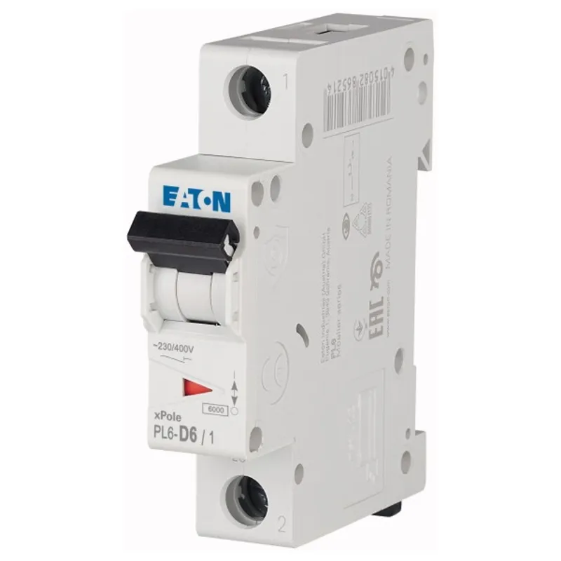 Eaton 286542 6kA 6A,D 1P kismegszakító Eaton 286542 6kA 6A,D 1P kismegszakító