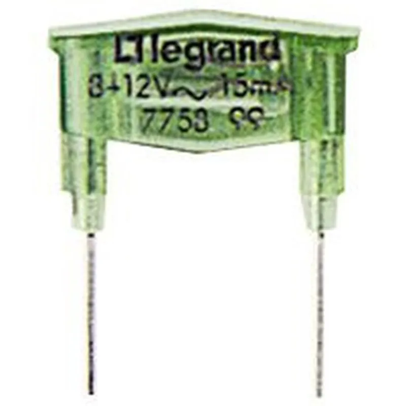 Legrand 775899 Legrand 8/12V 15mA zöld glimmlámpa Legrand 775899 Legrand 8/12V 15mA zöld glimmlámpa