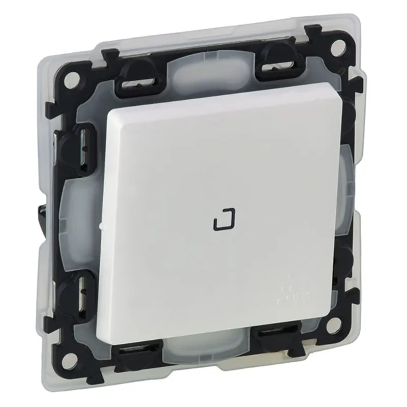 Legrand 752161 Valena Life jelzőfénnyel IP44 fehér egypólusú kapcsoló Legrand 752161 Valena Life jelzőfénnyel IP44 fehér egypólusú kapcsoló