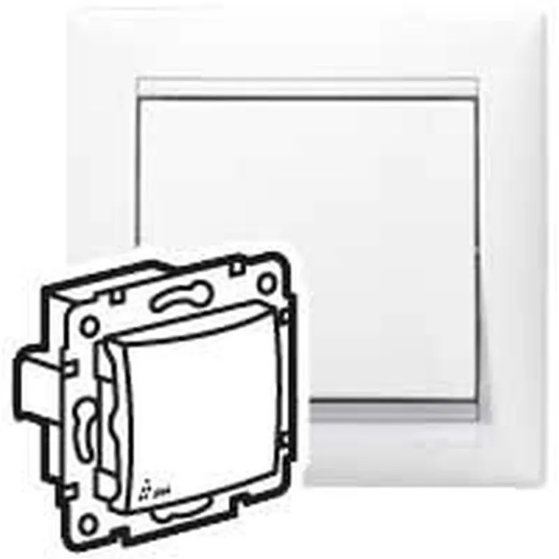 LEGRAND Valena IP44 egypólusú kapcsoló, fehér LEGRAND Valena IP44 egypólusú kapcsoló, fehér