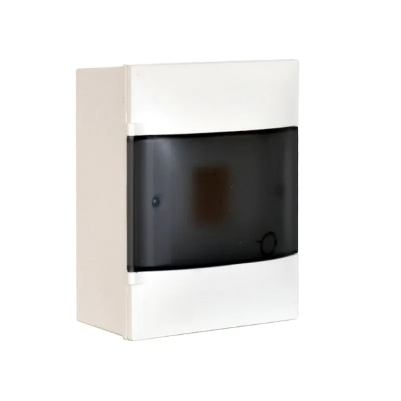 Legrand 134214 PractiboxS átlátszó füstszínű ajtóval/védőföld nulla elosztókapoccsal 1sor 4modul/falon kívüli kiselosztó Legrand 134214 PractiboxS átlátszó füstszínű ajtóval/védőföld nulla elosztókapoccsal 1sor 4modul/falon kívüli kiselosztó