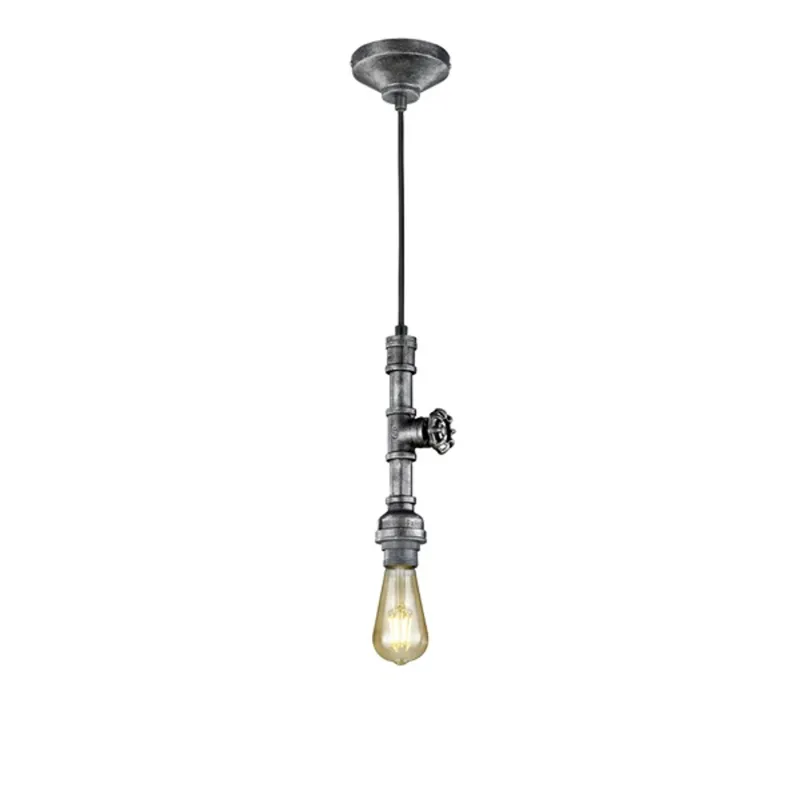 TRIO 307000188 GOTHAM 1 x E27 antik ezüst fém 1 ágú függeszték TRIO 307000188 GOTHAM 1 x E27 antik ezüst fém 1 ágú függeszték