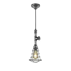 TRIO 307000188 GOTHAM 1 x E27 antik ezüst fém 1 ágú függeszték