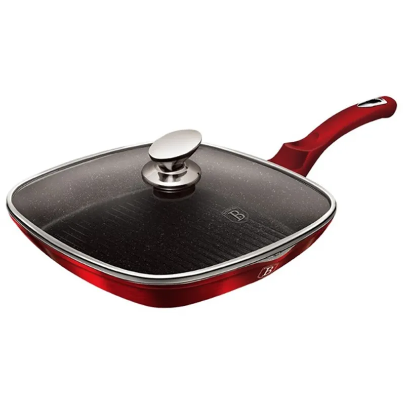 Berlinger Haus BH/1613N 28 cm-es grillserpenyő fedővel Berlinger Haus BH/1613N 28 cm-es grillserpenyő fedővel