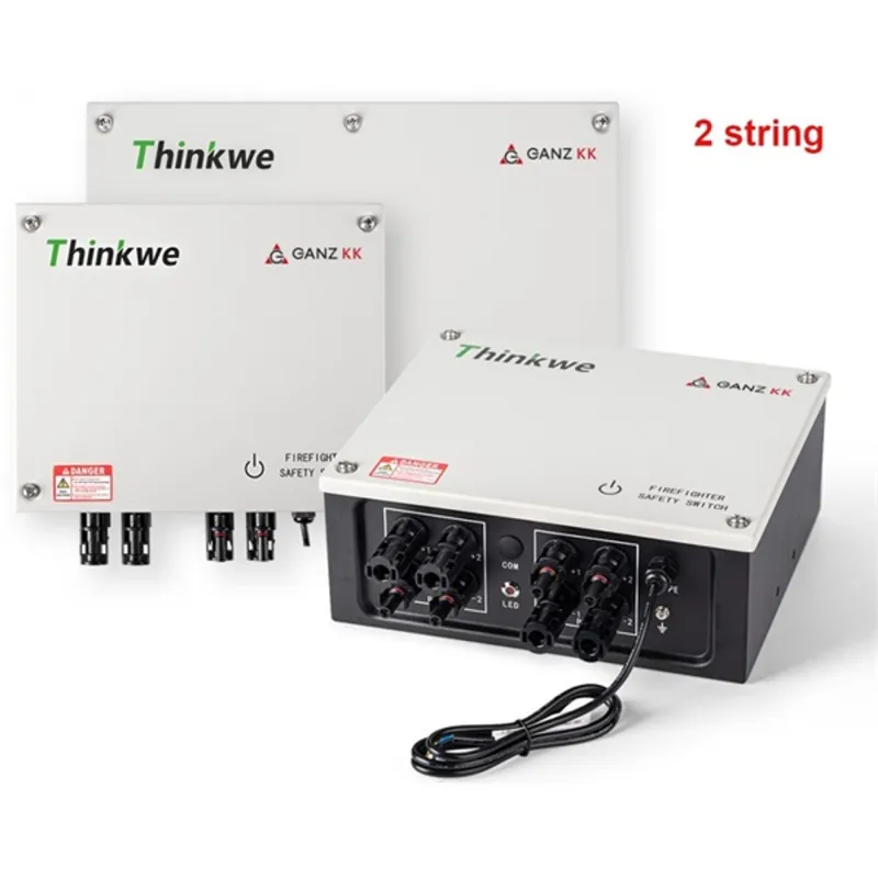 Ganz TW-RSD150-40-2 napelemhez 1000VDC/40A, 2 string tűzeseti DC leválasztó kapcsoló Ganz TW-RSD150-40-2 napelemhez 1000VDC/40A, 2 string tűzeseti DC leválasztó kapcsoló