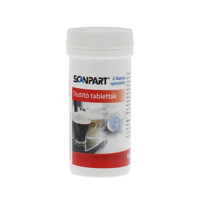 Scanpart 2790000221 2 fázis 3,5 g 15 mm 14db tisztítótabletta Scanpart 2790000221 2 fázis 3,5 g 15 mm 14db tisztítótabletta