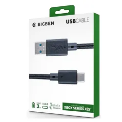 Bigben Interactive XBOX Series X USB-C Charging and Data Cable 3m Black