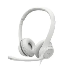 LOGITECH Fejhallgató 2.0 - H390 USB Mikrofonos, Piszkosfehér