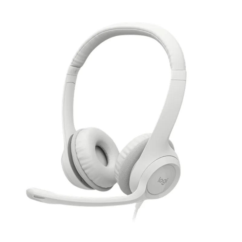 LOGITECH Fejhallgató 2.0 - H390 USB Mikrofonos, Piszkosfehér LOGITECH Fejhallgató 2.0 - H390 USB Mikrofonos, Piszkosfehér