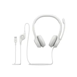 LOGITECH Fejhallgató 2.0 - H390 USB Mikrofonos, Piszkosfehér
