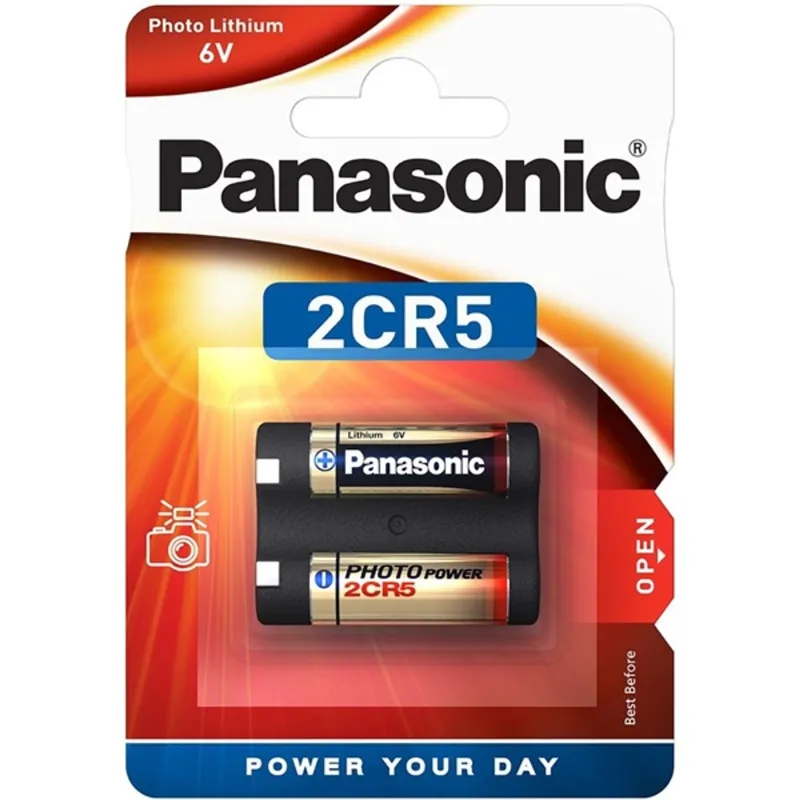 Panasonic 2CR-5L/1BP 2CR5 fotóelem 1 db Panasonic 2CR-5L/1BP 2CR5 fotóelem 1 db