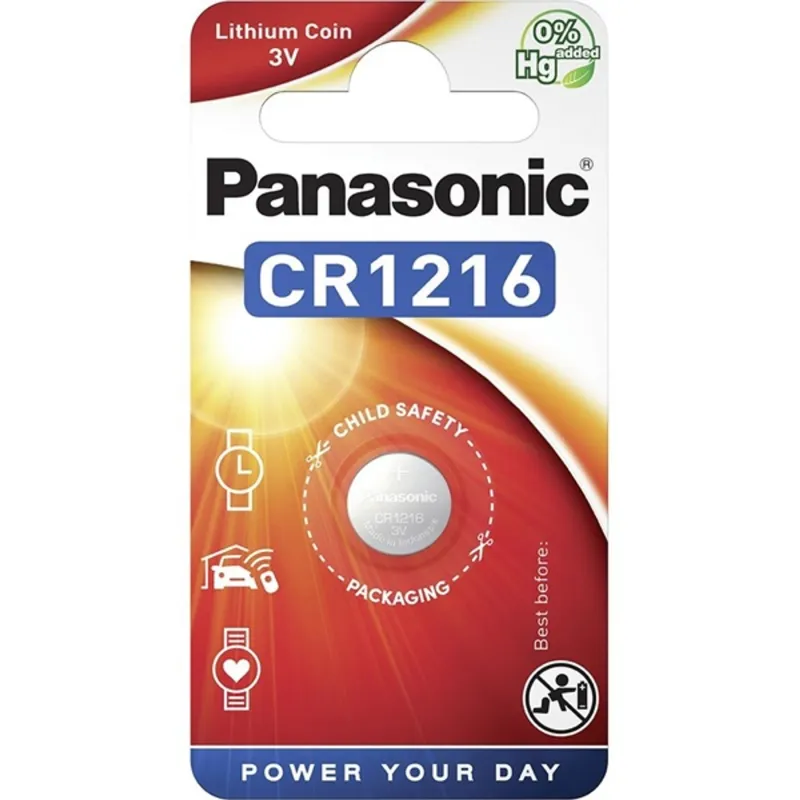 PANASONIC CR1216 3V lítium gombelem 1db PANASONIC CR1216 3V lítium gombelem 1db