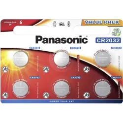 PANASONIC CR2032 3V lítium gombelem 6db