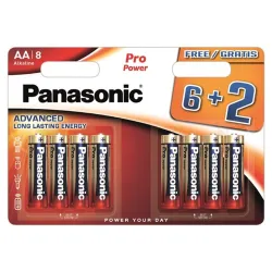 Panasonic LR6PPG/8BW 6+2F 1,5V AA/ceruza tartós alkáli elem 8db