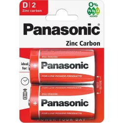 Panasonic RedZinc R20RZ/2BP D/góliát cink-mangán tartós elem 2 db/csomag