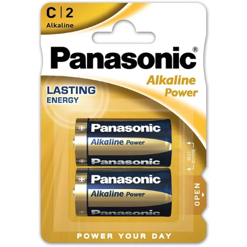 Panasonic LR14APB/2BP 1,5V C/baby tartós alkáli elem 2 db/csomag Panasonic LR14APB/2BP 1,5V C/baby tartós alkáli elem 2 db/csomag