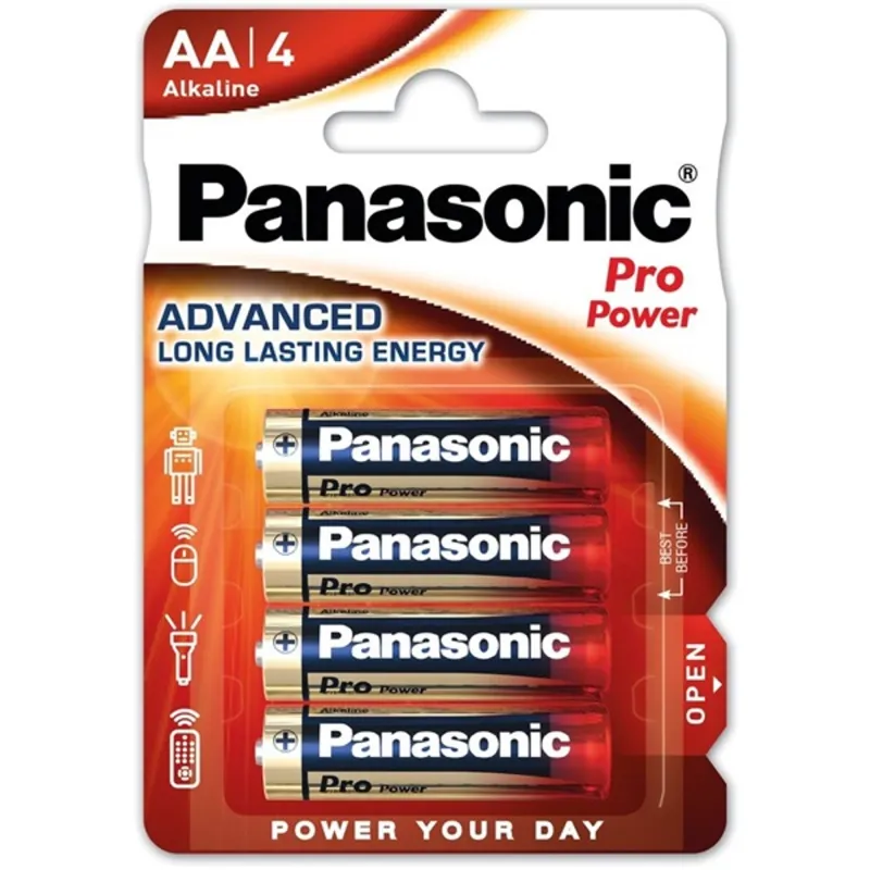 Panasonic LR6PPG/4BP 1,5V AA/ceruza tartós alkáli elem 4 db/csomag Panasonic LR6PPG/4BP 1,5V AA/ceruza tartós alkáli elem 4 db/csomag
