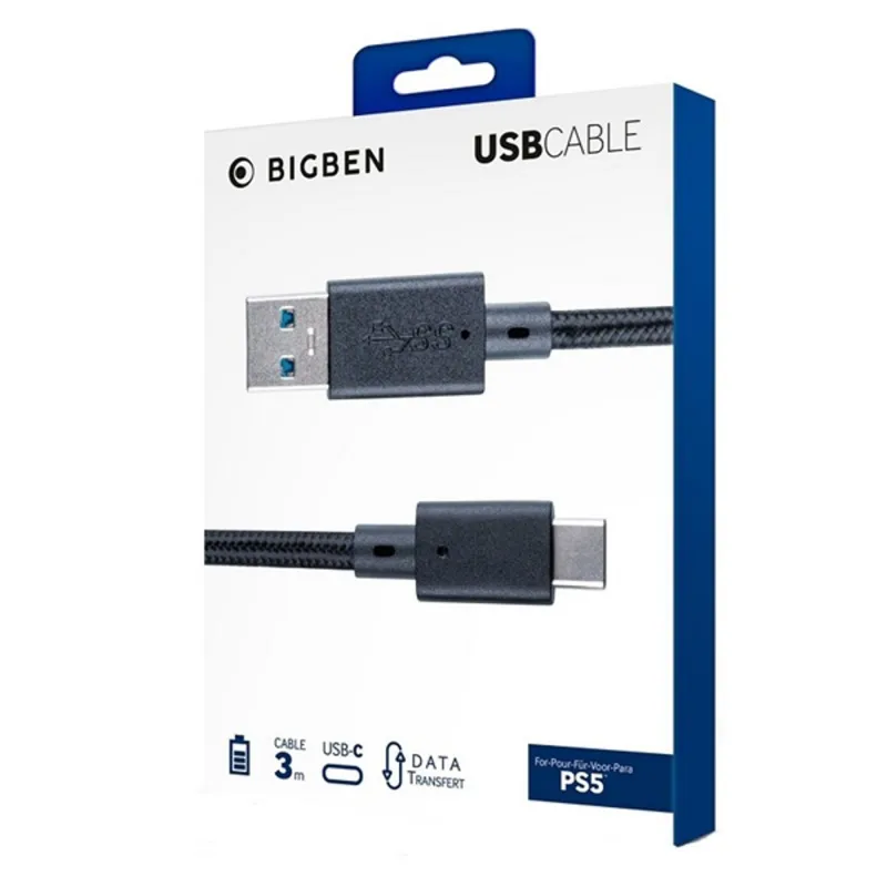 BigBen 2807138 3m PS5 USB kábel BigBen 2807138 3m PS5 USB kábel