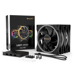 Be Quiet Light Wings 140mm PWM Triple-Pack hűtő ventilátor 3db (BL078)