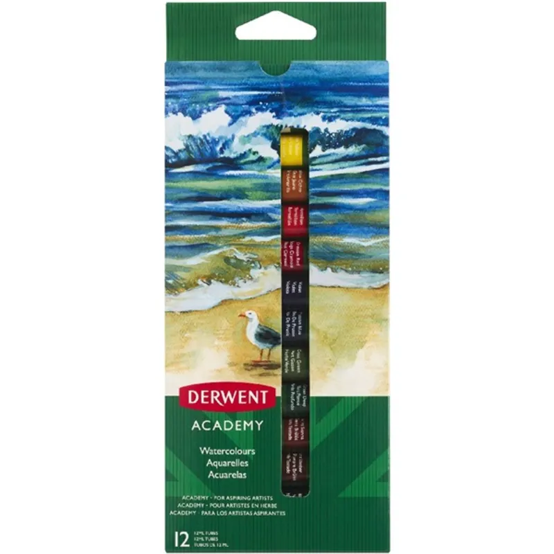 Derwent Academy 12x12ml vízfesték készlet Derwent Academy 12x12ml vízfesték készlet