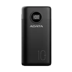 ADATA Akkubank - P20000QCD 20000mAh (Powerbank, 2xUSB-A, 1xUSB-C, kijelző, fekete)
