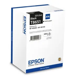 Epson fekete tintapatron, T8651, 10.000 oldal kapacitás