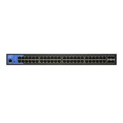 LINKSYS Switch LGS352MPC, 48x1000Mbps 4x10G SFP+, POE+ 740W (48-Port Business managed POE+ Gigabit Switch + 4 SFP+ port)