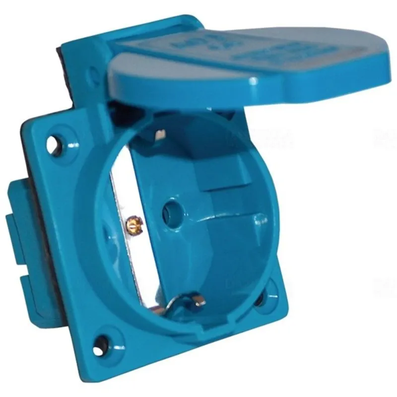 Tracon TICS-105S 16A/250V/2P+E/IP44 beépíthető csatlakozóaljzat oldalsó védőérintkezővel Tracon TICS-105S 16A/250V/2P+E/IP44 beépíthető csatlakozóaljzat oldalsó védőérintkezővel