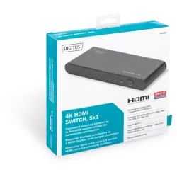 Digitus 4K Highspeed HDMI 2.0 Switch, 5x1
