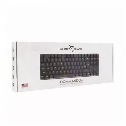 White Shark COMMANDOS mechanikus gamer billentyűzet fekete (WS GK-2106B/R-US)