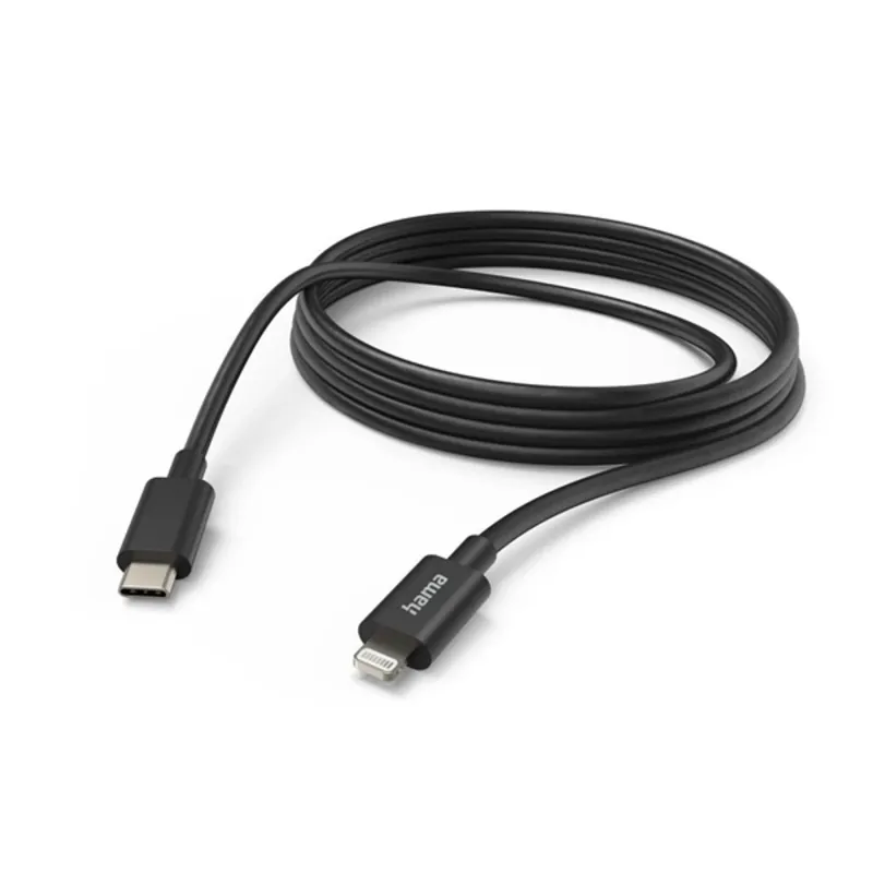 Hama Lightning/Type-C 3m Black Hama Lightning/Type-C 3m Black