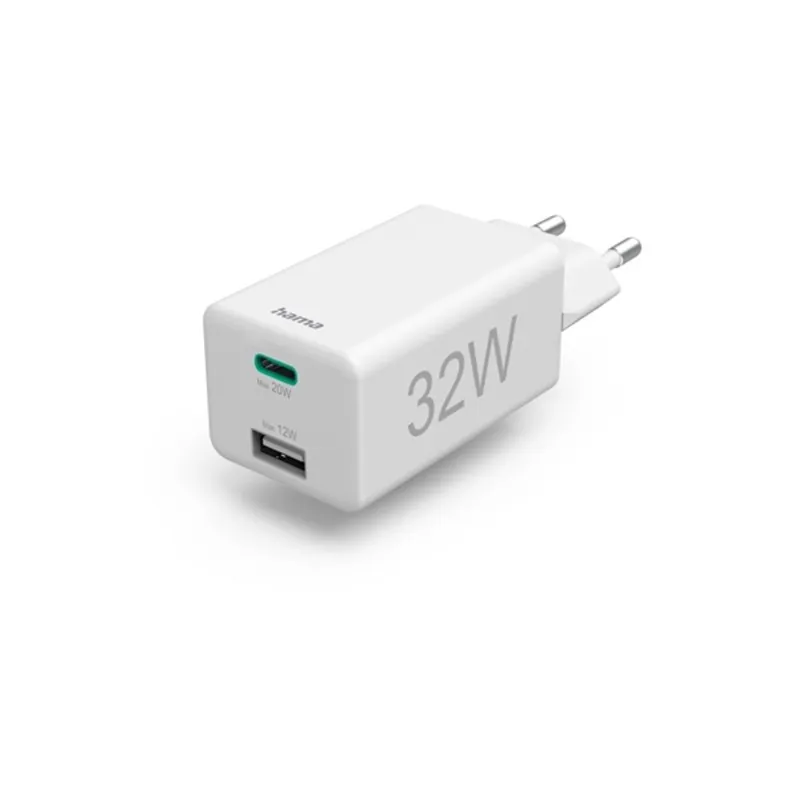 Hama 201691 PD/QC 32W USB/Type-C hálózati tőltő Hama 201691 PD/QC 32W USB/Type-C hálózati tőltő