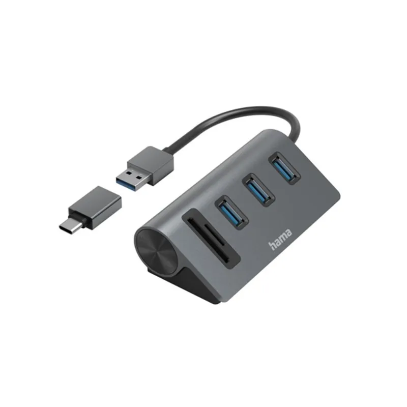 Hama USB 3.2 GEN1 HUB 3xUSB/SD/microSD USB HUB + Type-C OTG adapter Hama USB 3.2 GEN1 HUB 3xUSB/SD/microSD USB HUB + Type-C OTG adapter