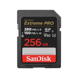 SANDISK Extreme Pro SDXC UHS-II V60 C10 280/150MB/s 256GB