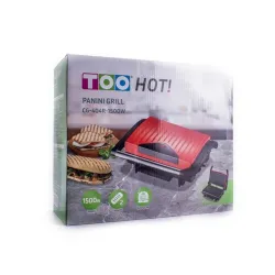 TOO CG-404R-1500W kontakt grill piros