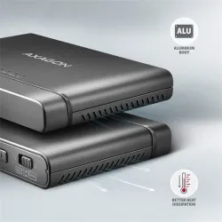 AXAGON ADSA-CC USB-C 10Gbps M.2 NVMe + SATA SSD/HDD adapter