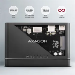 AXAGON ADSA-CC USB-C 10Gbps M.2 NVMe + SATA SSD/HDD adapter