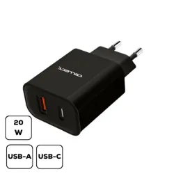 Cellect hálózati töltőadapter gyorstöltő funkcióval 20W (MTCB-PD20W-BK)