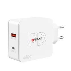 SKROSS USB-C, USB-A hálózati töltő 48W (SKCH000148WPDEUCN)