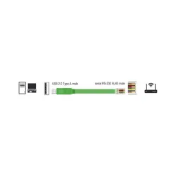 DELOCK Átalakító USB 2.0 Type-A male to 1x Soros RS-232 RJ45 male, 1.8m