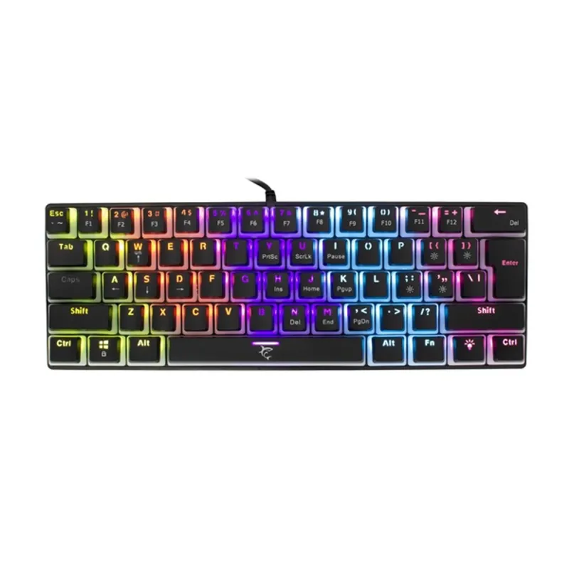 White Shark ASHIKO GK-2202B/BL-US fekete mechanikus (blue switch) gamer billentyűzet White Shark ASHIKO GK-2202B/BL-US fekete mechanikus (blue switch) gamer billentyűzet