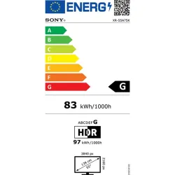 Sony A75K 55" 4K HDR Smart OLED TV (XR55A75KAEP)