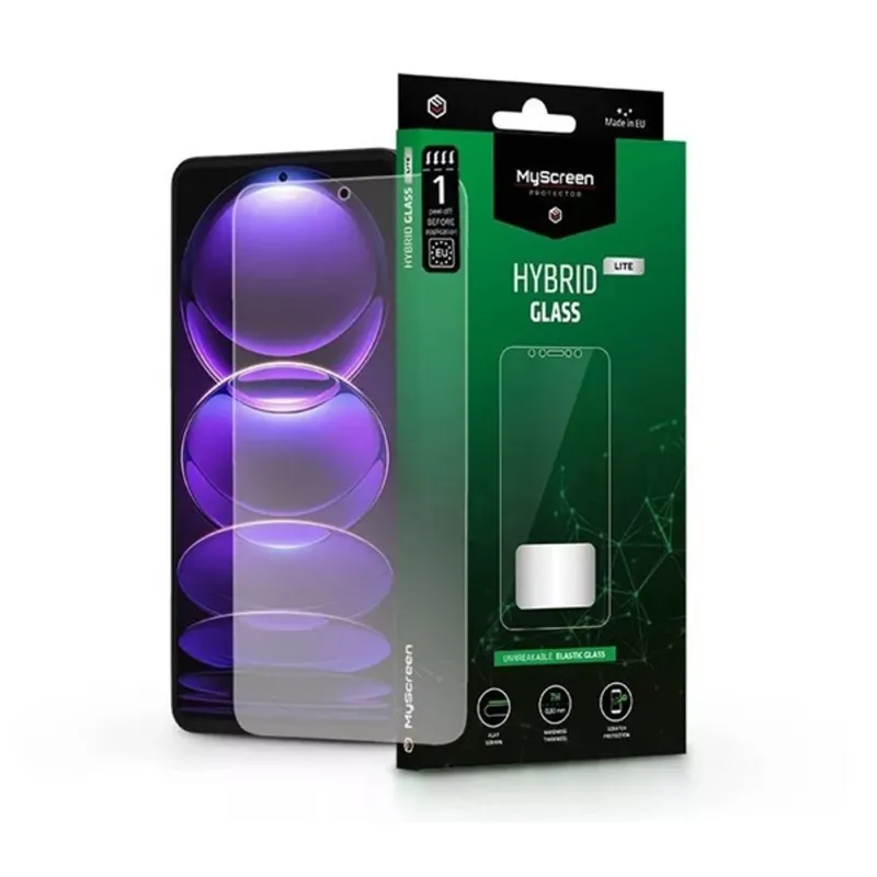 MyScreen Protector Hybrid Glass Lite Xiaomi Redmi Note 12 Pro 5G rugalmas üveg képernyővédő fólia (LA-2325) MyScreen Protector Hybrid Glass Lite Xiaomi Redmi Note 12 Pro 5G rugalmas üveg képernyővédő fólia (LA-2325)
