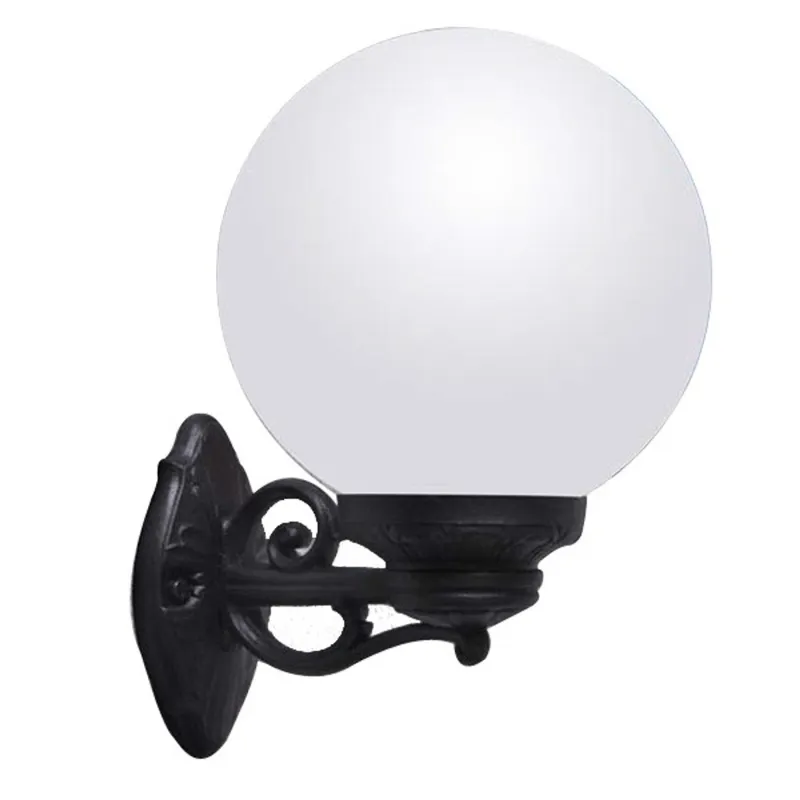 Fumagalli BISSO/G250 E27 opál/fekete kültéri falilámpa Fumagalli BISSO/G250 E27 opál/fekete kültéri falilámpa