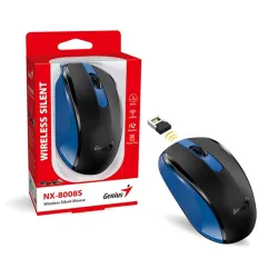 Genius NX-8008S vezeték nélküli csendes egér fekete-kék (31030028402)