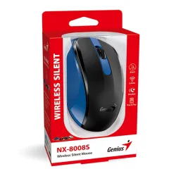 Genius NX-8008S vezeték nélküli csendes egér fekete-kék (31030028402)