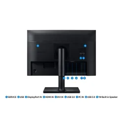 SAMSUNG LF24T450GYUXEN 23.8inch Wide WUXGA IPS 16:10 5ms Bezel-less HAS/Swivel/Pivot/Tilt 130mm 2xHDMI/DP USB hub HDMI cable