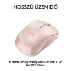 LOGITECH M240 Bluetooth Mouse - ROSE - SILENT